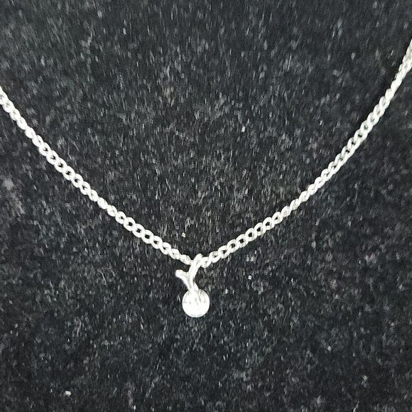 Silver cherry style necklace - Picture 4 of 5